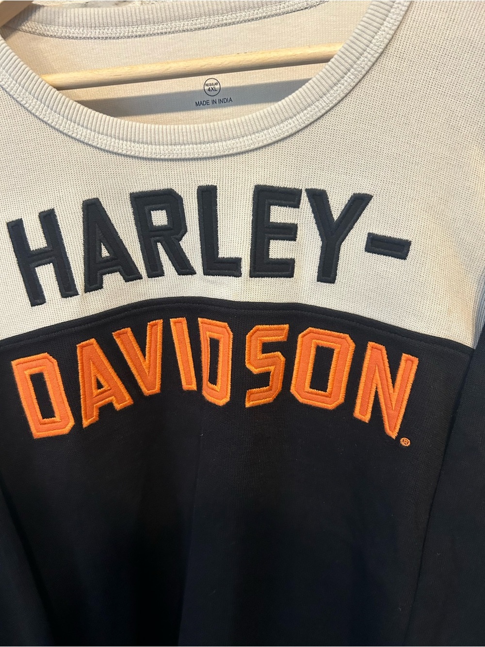 Harley-Davidson Men's Colorblock Knit Sweater Pullover Sz 4XL Crew Neck - Picture 2 of 5